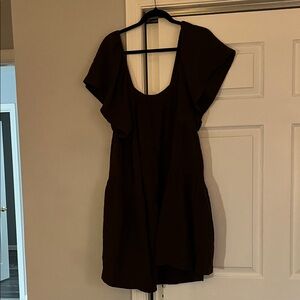 Old Navy Brown High Low Dress